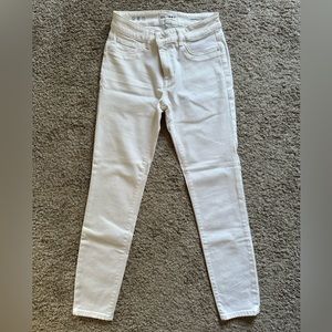 DL1961 Margaux Instasculpt Ankle Skinny. Size 26. White.